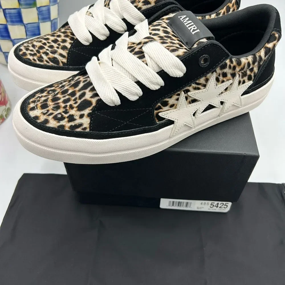 Men's Amiri  leopard  Sunset low top sneakers size 45
